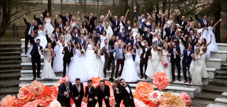 #TOPSHOWMEN Ведущий Александр Толмачев. Самая массовая регистрация брака в Беларуси.
